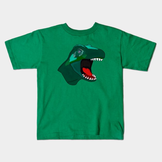 T Rex Dinossaur Kids T-Shirt by DiegoCarvalho